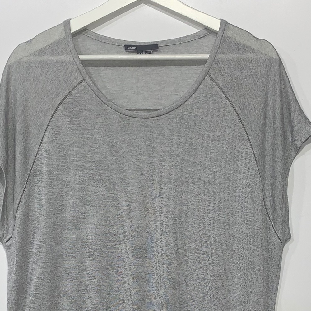 Vince Knit Top Lightweight Sz M Gray - Picture 2 of 10